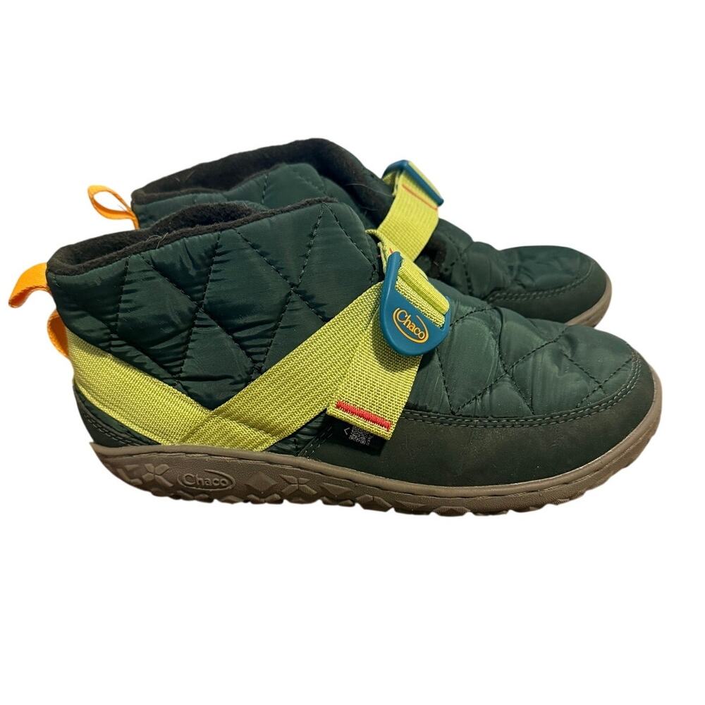 Chaco Trekking Green Ramble Puff Ankle Boots - Size 6Y